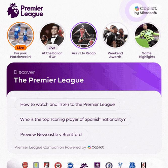 TechDogs-"A GIF Depicting The Use Of Premier League Companion"