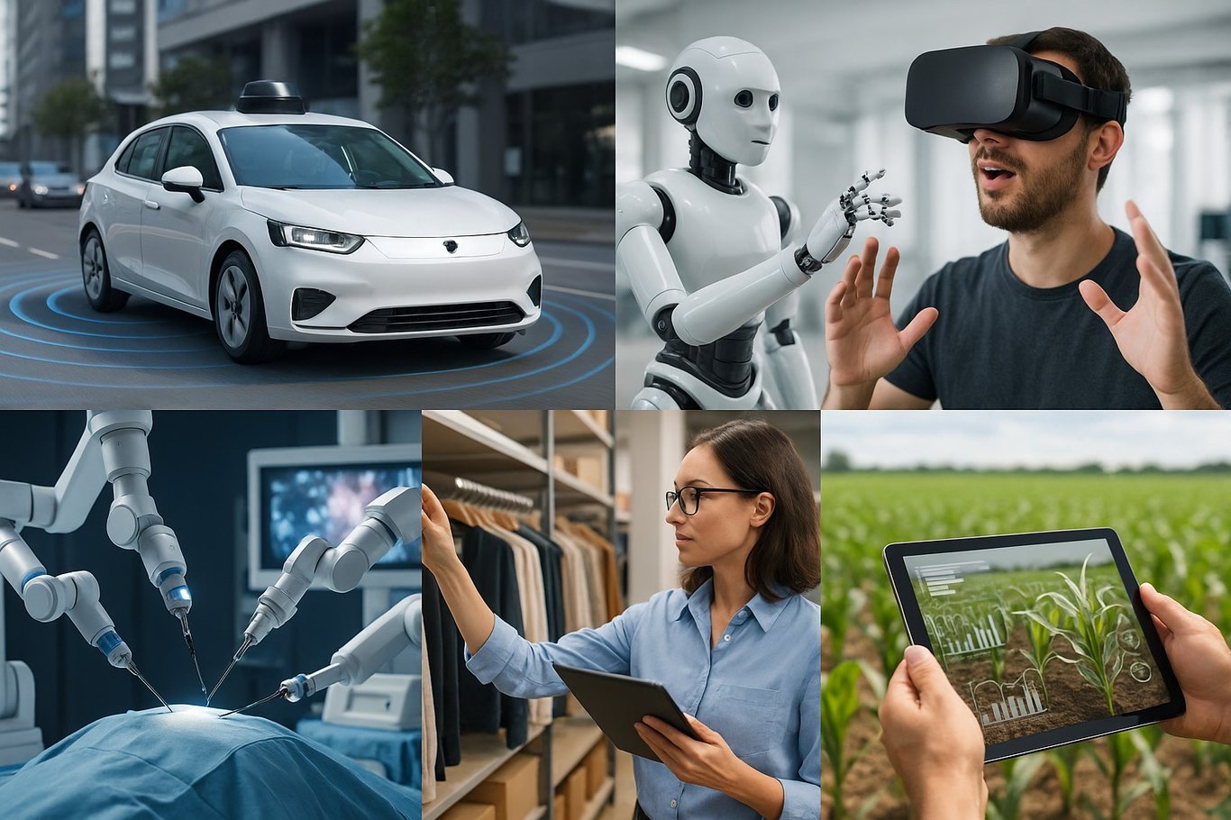 TechDogs-"What Are The Applications Of Spatial AI?"-"A Collage Showing A Variety Of Applications Of Spatial AI"