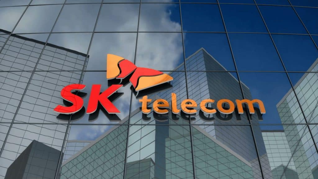 TechDogs-"An Image Of SK Telecom's Logo On A Building"