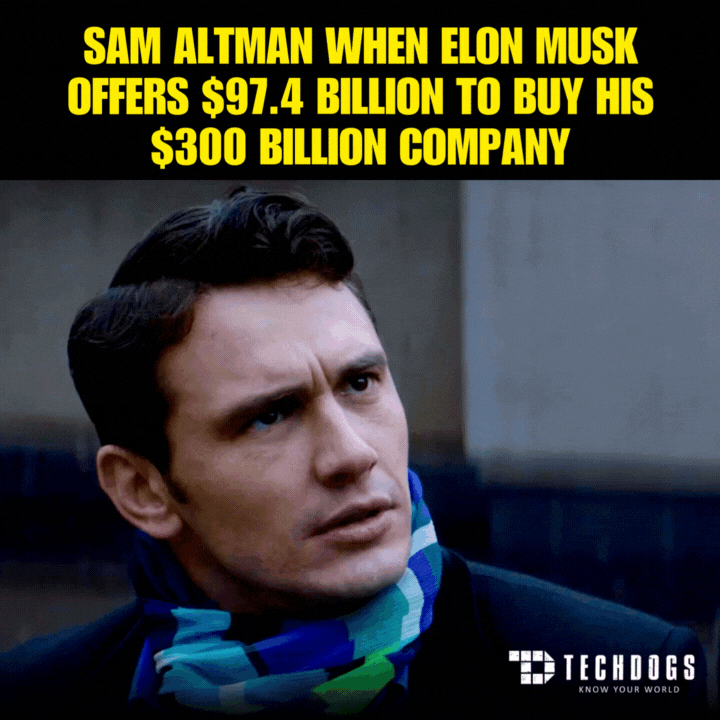 TechDogs-"A Meme Showing The Exchange Between Elon Musk And Sam Altman"