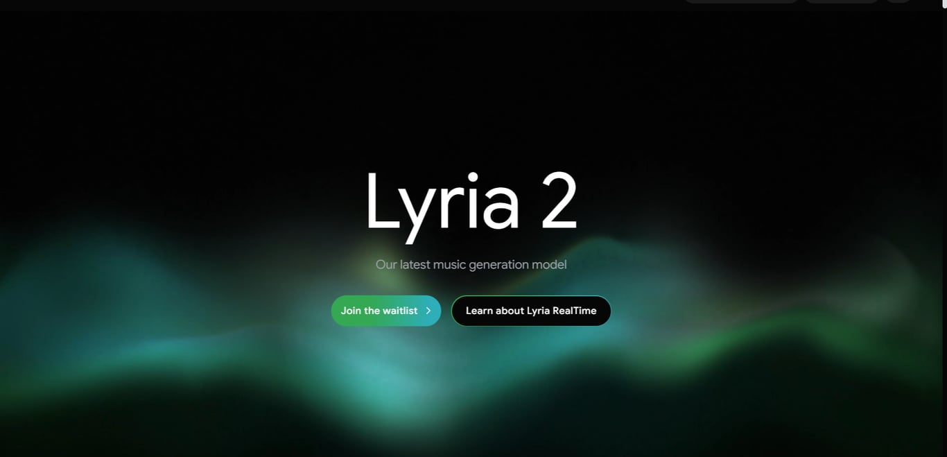 TechDogs-"An Image Showing Google's Lyria 2 Interface"