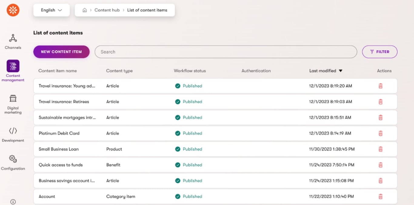 TechDogs-"Tool 2: Kentico Xperience 13"-"An Image Showing The Dashboard Of Kentico Xperience 13"