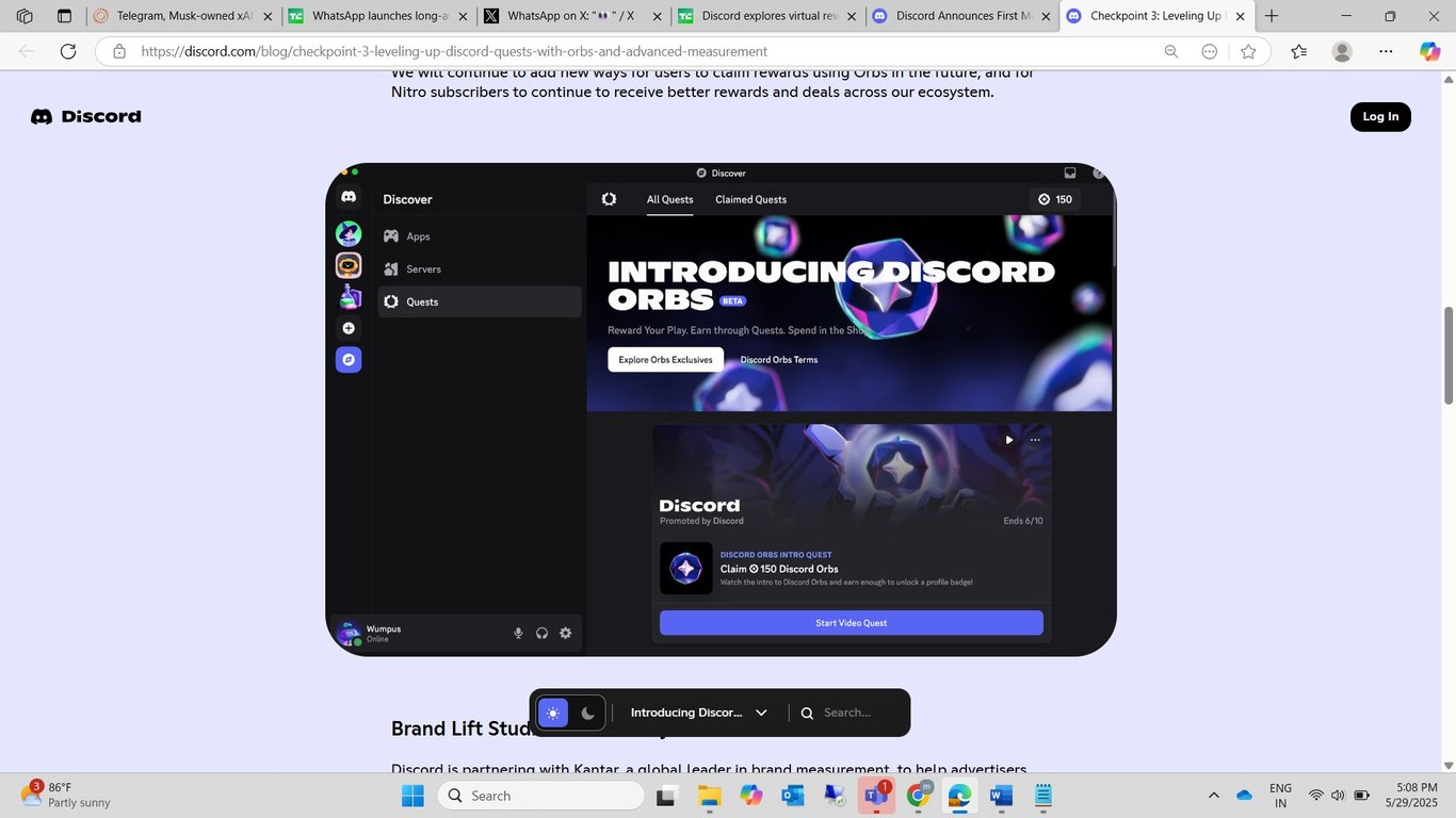 TechDogs-"Discord Rolls Out “Orbs” Virtual Rewards System Ahead Of IPO"-"An Image Showing Discord’s Virtual Reward System “Orbs”"