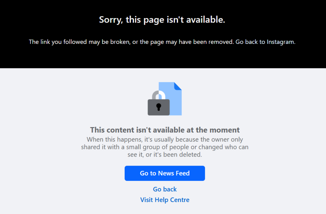 TechDogs-"A Screenshot Of The Error Messages Displayed On The AI Profile Pages"