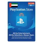 A PlayStation Store 30 USD gift card featuring a blue backdrop with a PlayStation logo on a shopping bag. The card reads "$30 USD" and promotes games and add-ons for the PlayStation 4 system. | TECHHAUZ.COM