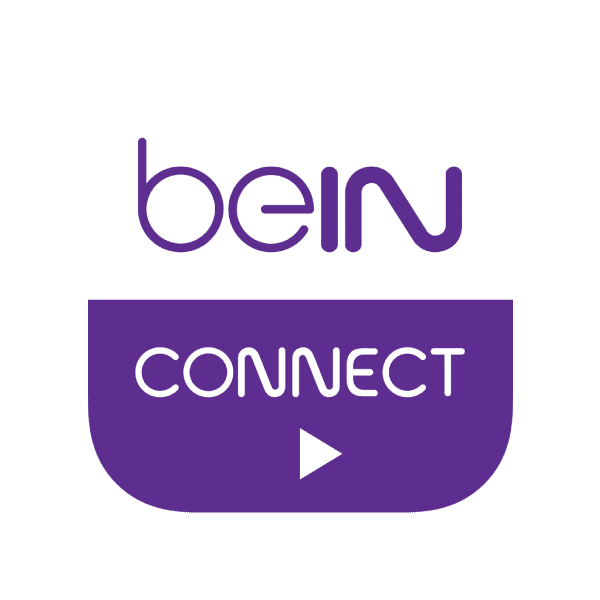 Logo of Bein Connect-1 Day Subscription- INT, featuring the word "BEIN" in lowercase purple letters on a white background and "CONNECT" in white uppercase letters on a purple background, with a white play button symbol. | TECHHAUZ.COM