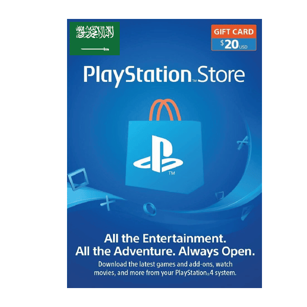 PlayStation Store 20 USD Gift Card [Digital Code]- KSA - TECH HAUZ