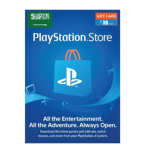 An image of a PlayStation Store 30 USD Gift Card Digital Code- Saudi Arabia featuring the PlayStation Store logo on a blue background, with text promoting downloading games, add-ons, and entertainment. | TECHHAUZ.COM