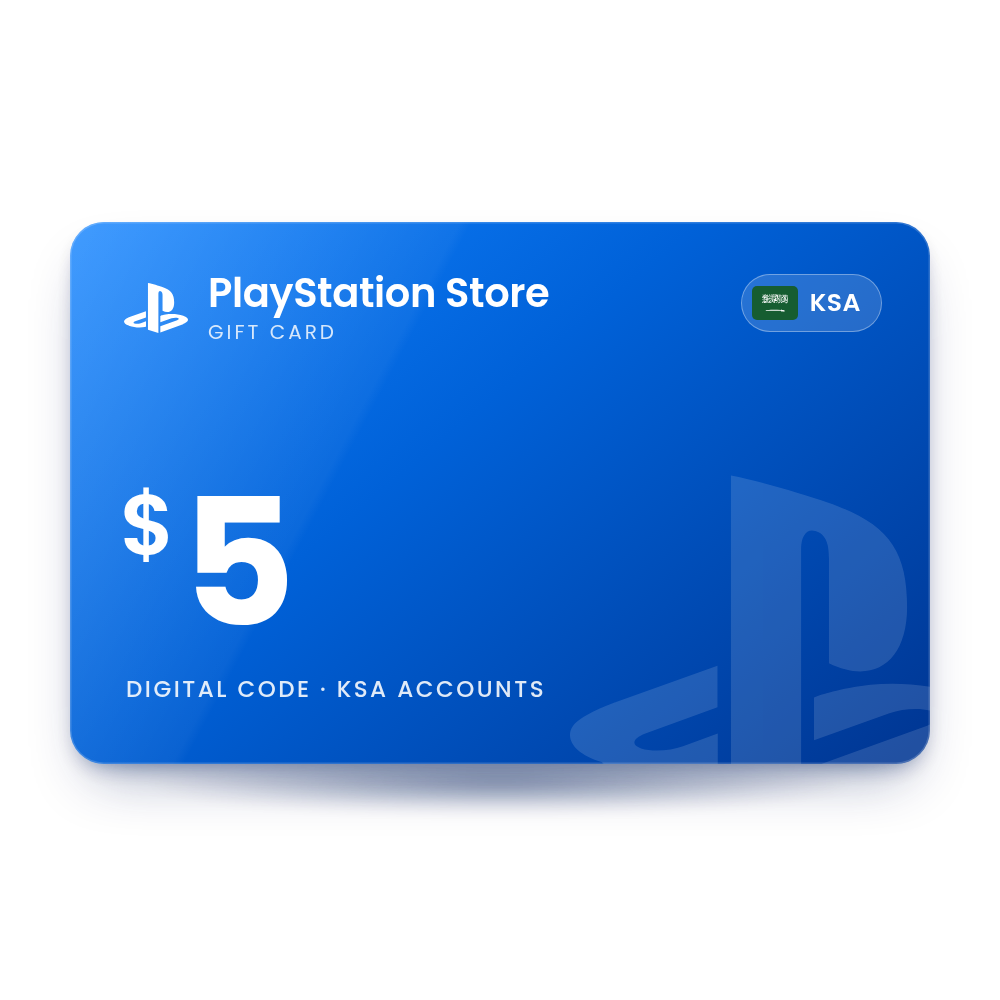 PSN Card 5 USD (KSA)