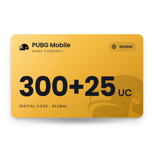 PUBG Mobile 300+25 UC - Global