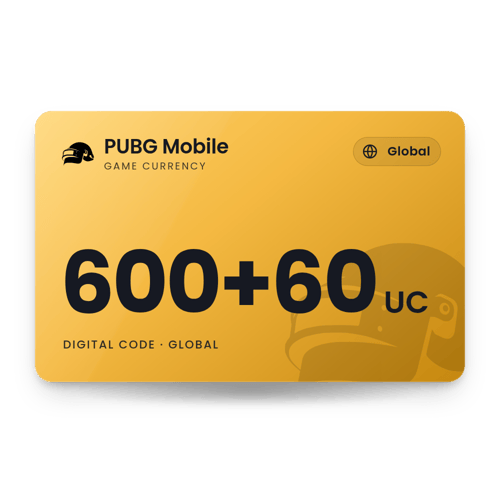 PUBG Mobile 600+60 UC - Global