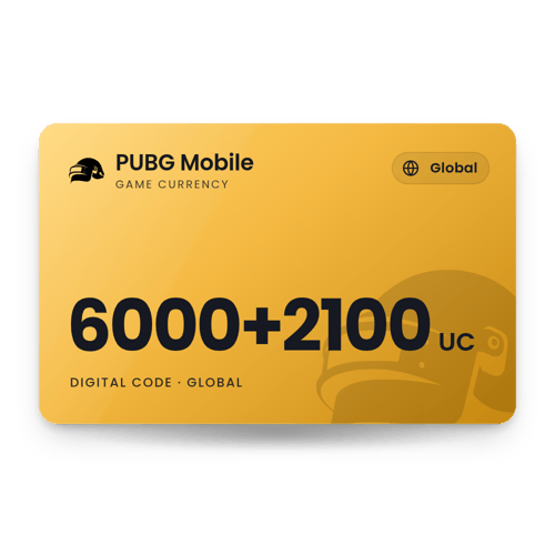 PUBG Mobile 6000+2100 UC - Global