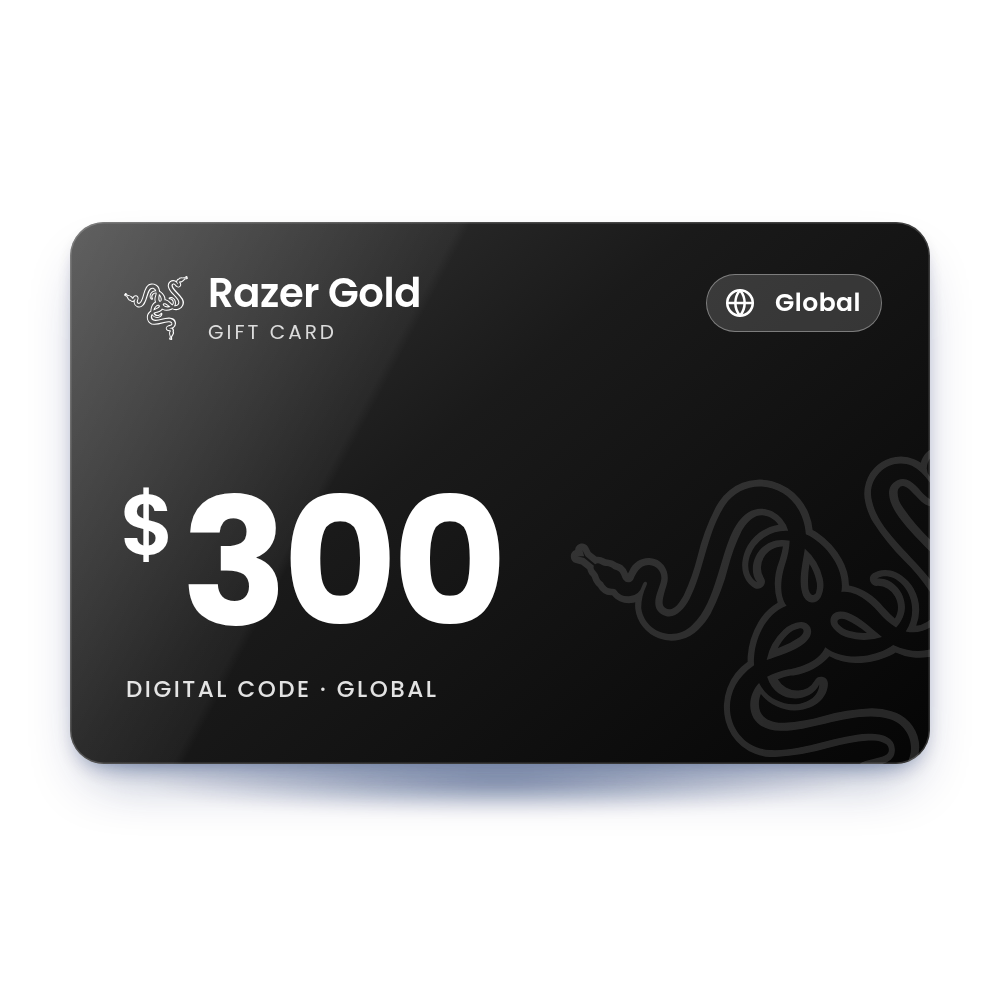 Razer Gold Gift Card 300 USD