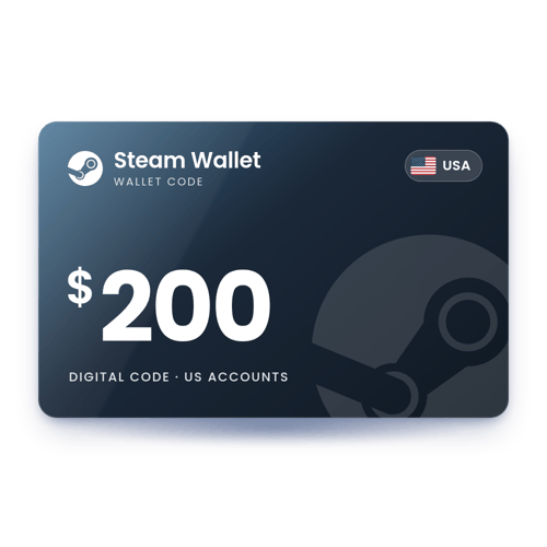 Steam Wallet $200 - USA Store