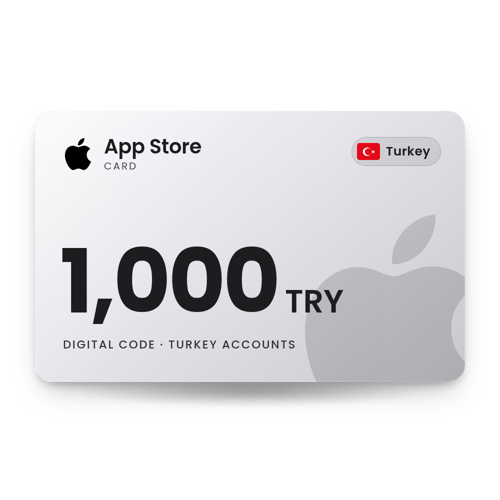 App Store Card 1,000 TRY - Turkey Store