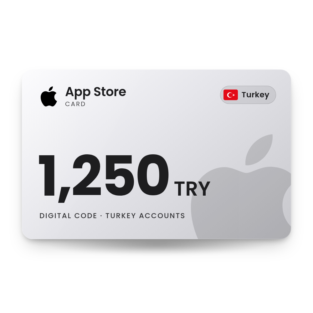 App Store Card 1250 TRY (Turkey)