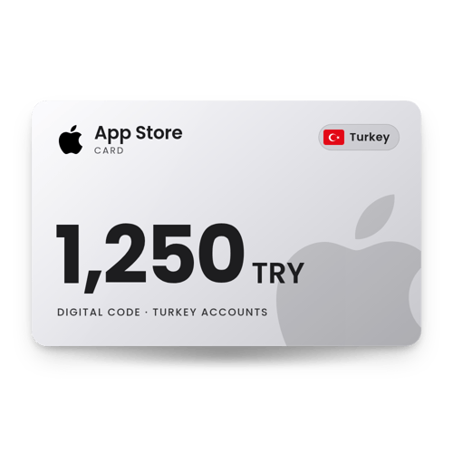 App Store Card 1,250 TRY - Turkey Store