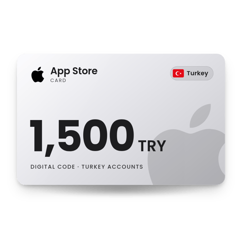 App Store Card 1,500 TRY - Turkey Store