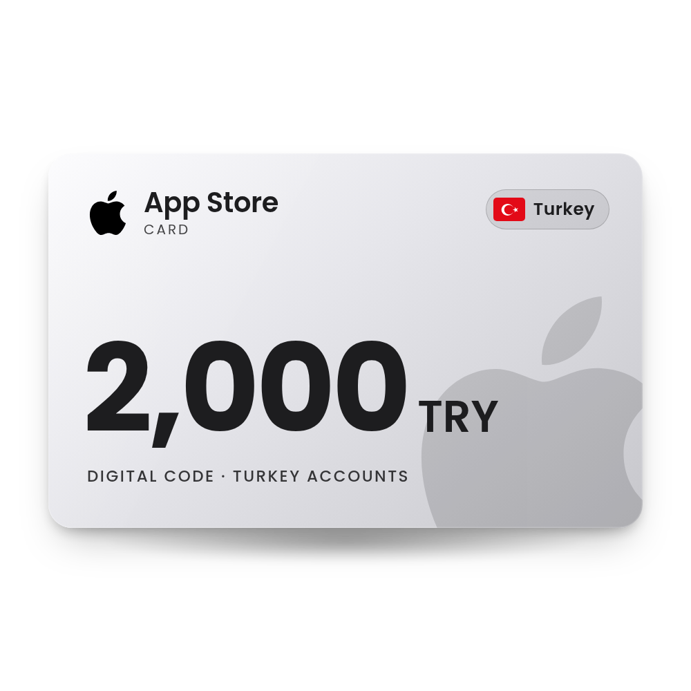 App Store Card 2000 TRY (Turkey)