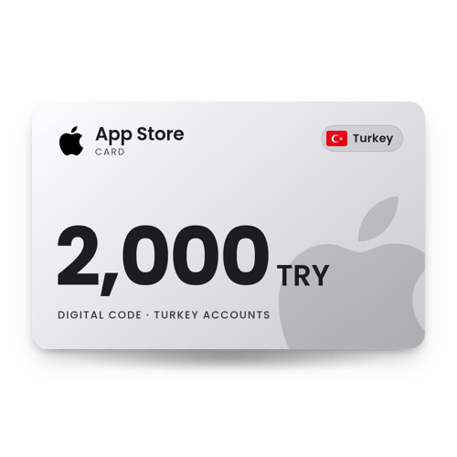 App Store Card 2,000 TRY - Turkey Store