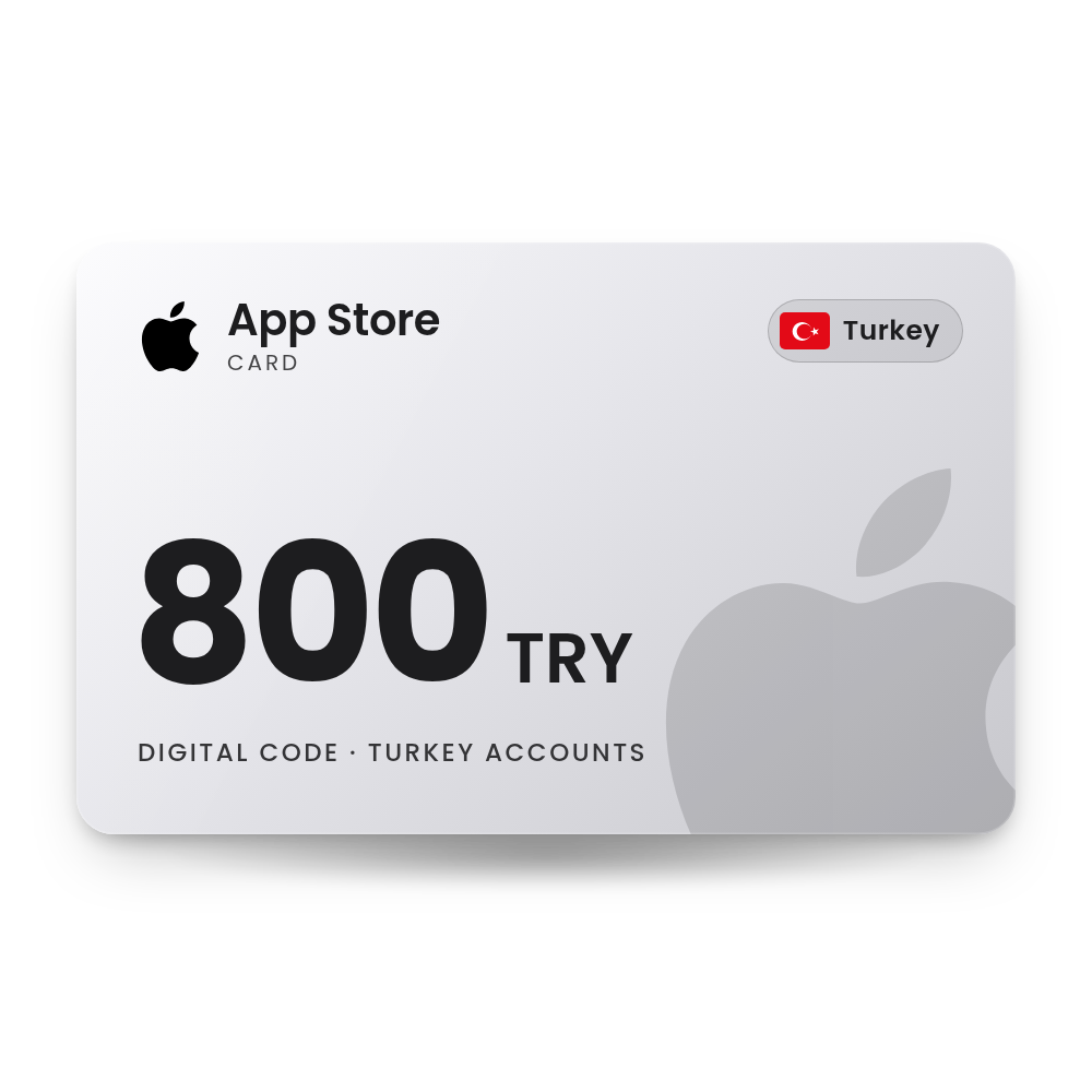App Store Card 800 TRY (Turkey)