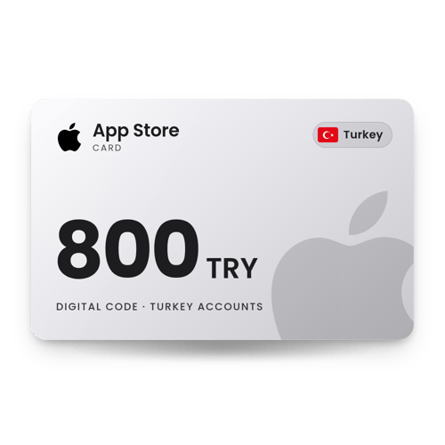 App Store Card 800 TRY - Turkey Store