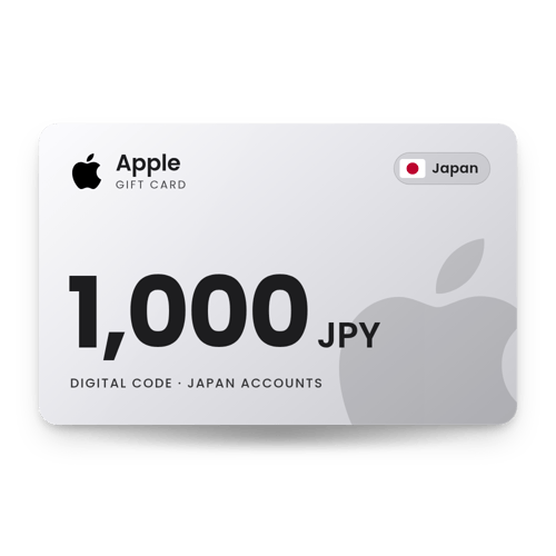 Apple Gift Card 1,000 JPY - Japan Store
