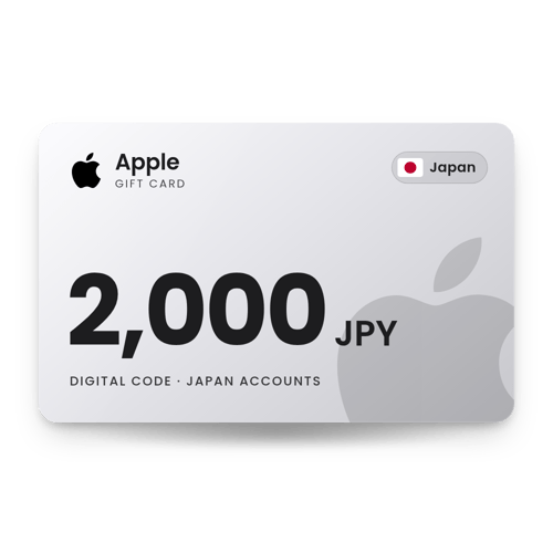 Apple Gift Card 2,000 JPY - Japan Store