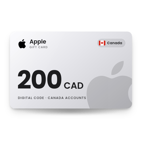 Apple Gift Card 200 CAD - Canada Store