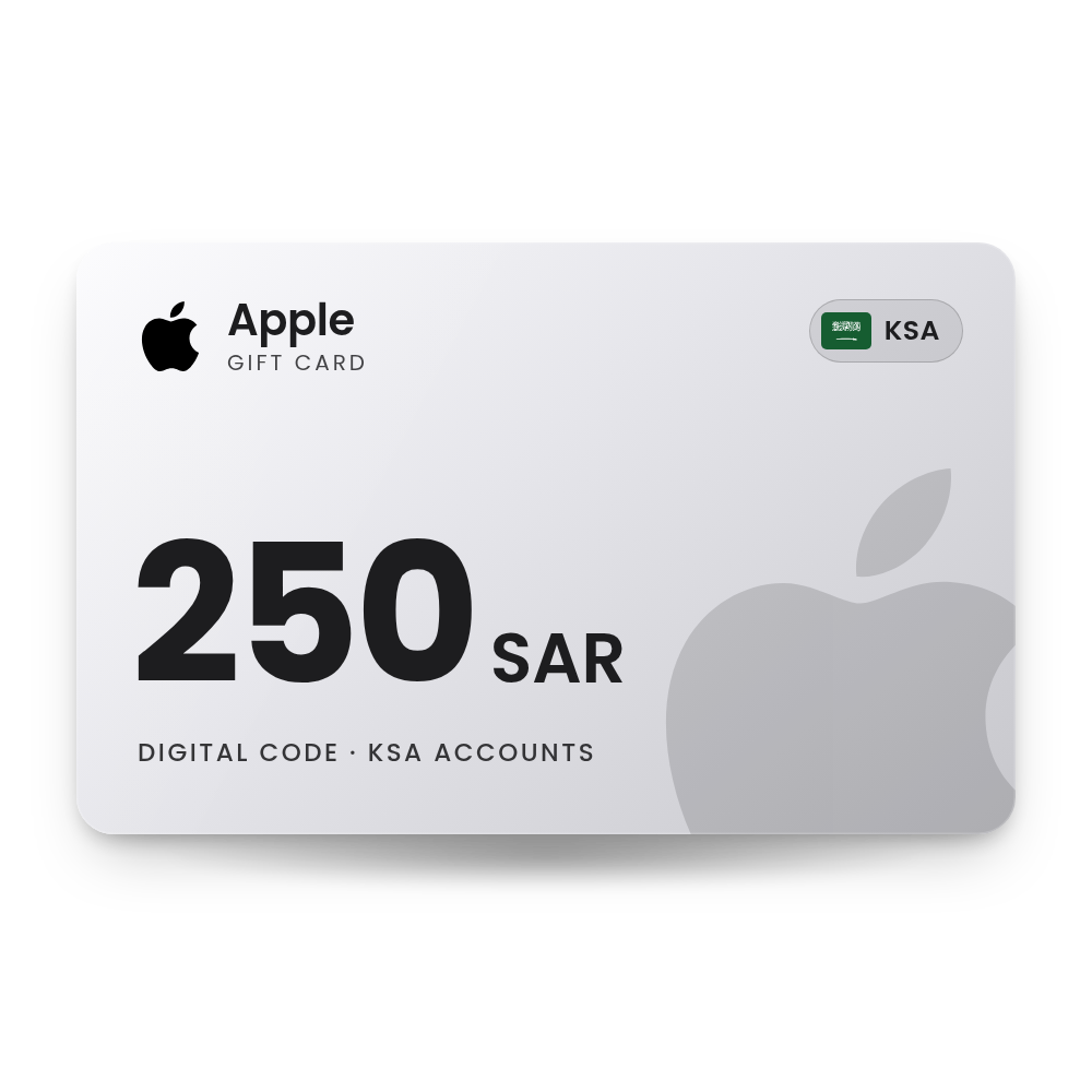 Apple Gift Card 250 SAR (KSA)