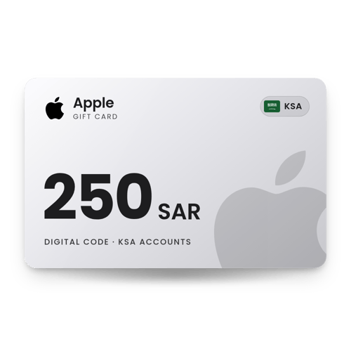 Apple Gift Card 250 SAR - KSA Store