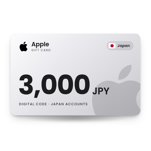 Apple Gift Card 3,000 JPY - Japan Store