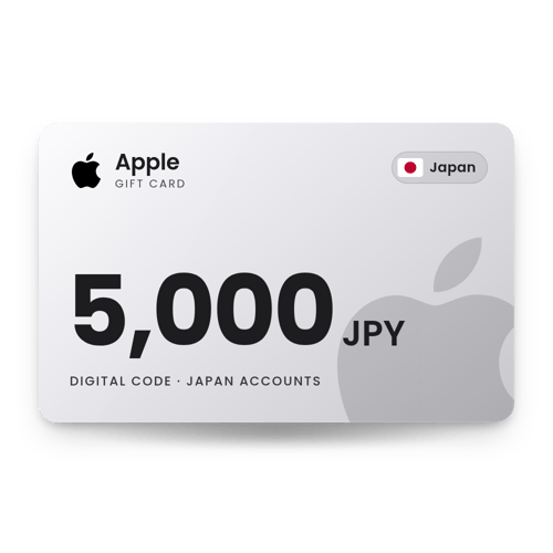 Apple Gift Card 5,000 JPY - Japan Store