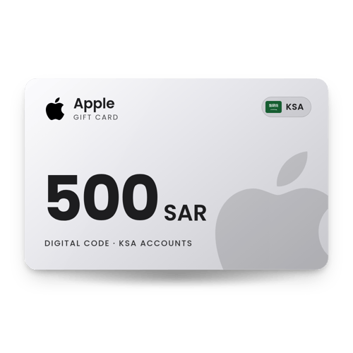 Apple Gift Card 500 SAR - KSA Store