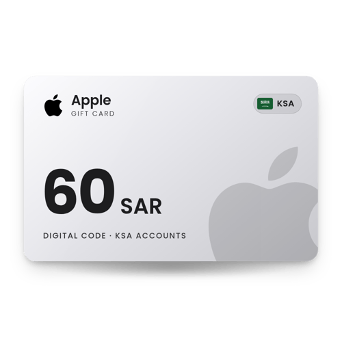 Apple Gift Card 60 SAR - KSA Store