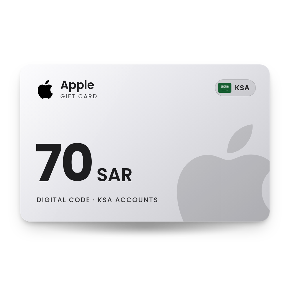 Apple Gift Card 70 SAR (KSA)