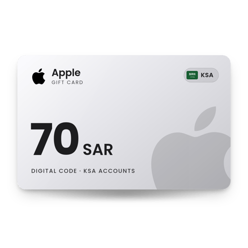 Apple Gift Card 70 SAR - KSA Store