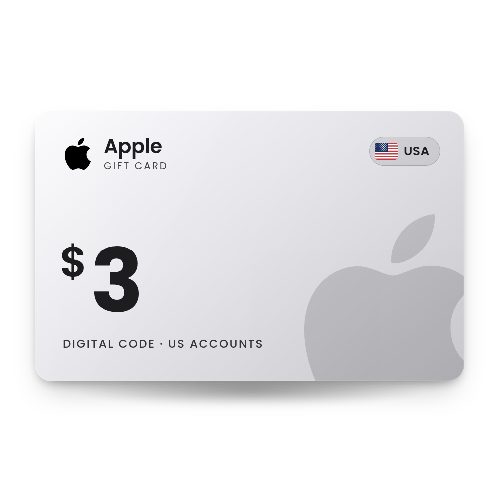 Apple Gift Card 3 USD (USA)
