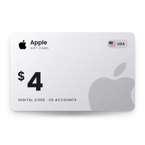 Apple Gift Card $4 - USA Store
