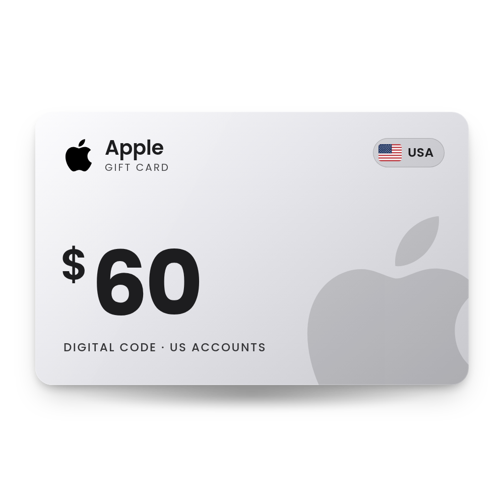 Apple Gift Card 60 USD (USA)