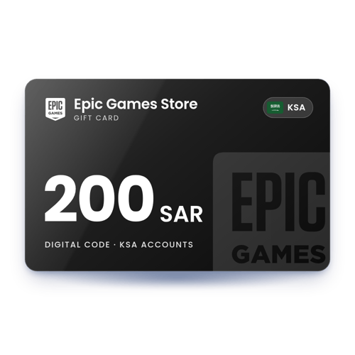 Epic Games Store Gift Card 200 SAR - KSA Store