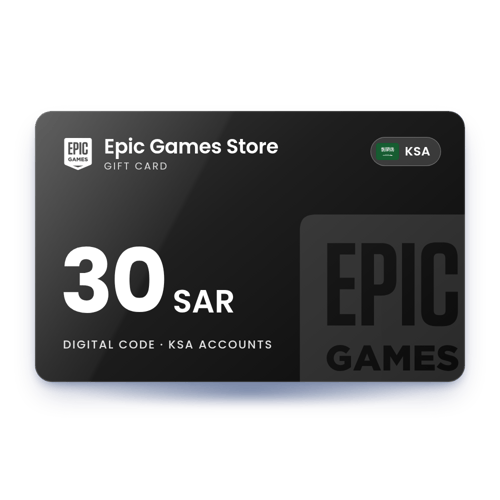 Epic Games Store Gift Card 30 SAR - KSA Store