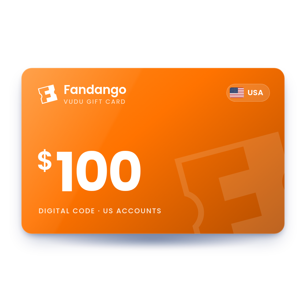Fandango (Vudu) Gift Card $100 (USA)
