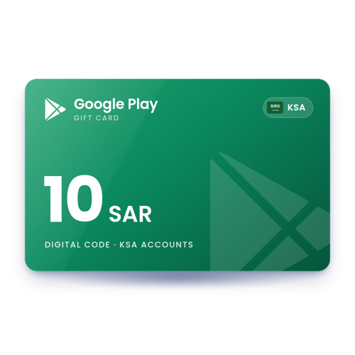 Google Play Gift Card 10 SAR - KSA Store