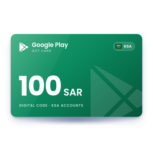 Google Play Gift Card 100 SAR - KSA Store