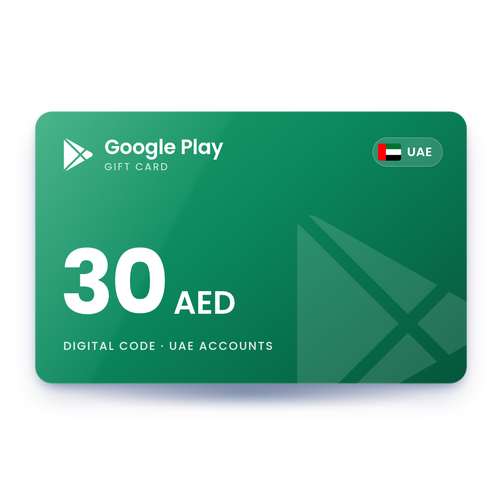 Google Play Gift Card 30 AED (UAE)