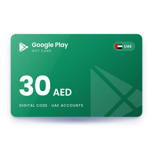 Google Play Gift Card 30 AED - UAE Store