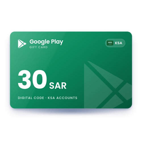Google Play Gift Card 30 SAR - KSA Store