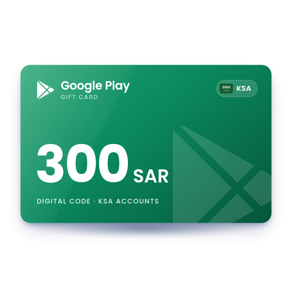 Google Play Gift Card 300 SAR (KSA)