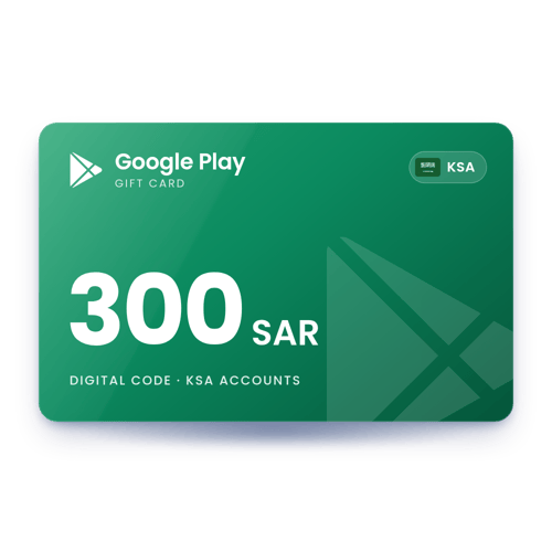 Google Play Gift Card 300 SAR - KSA Store